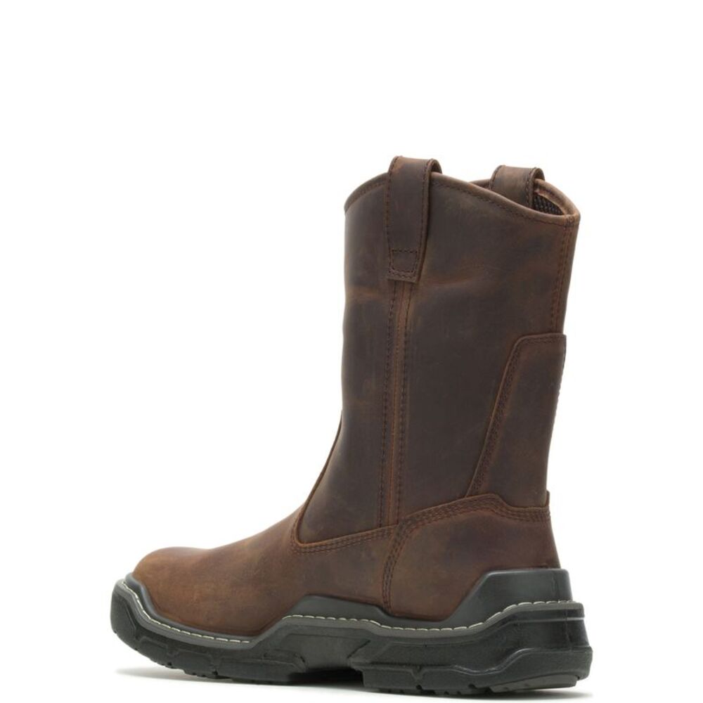 Wolverine Mens Raider Durashocks Waterproof 10" Wellington Brown Boots (NWT) - Picture 3 of 5